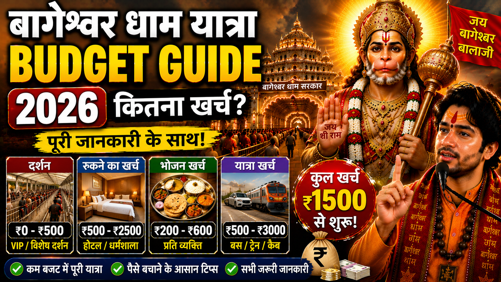 Bageshwar Dham Yatra Budget Guide