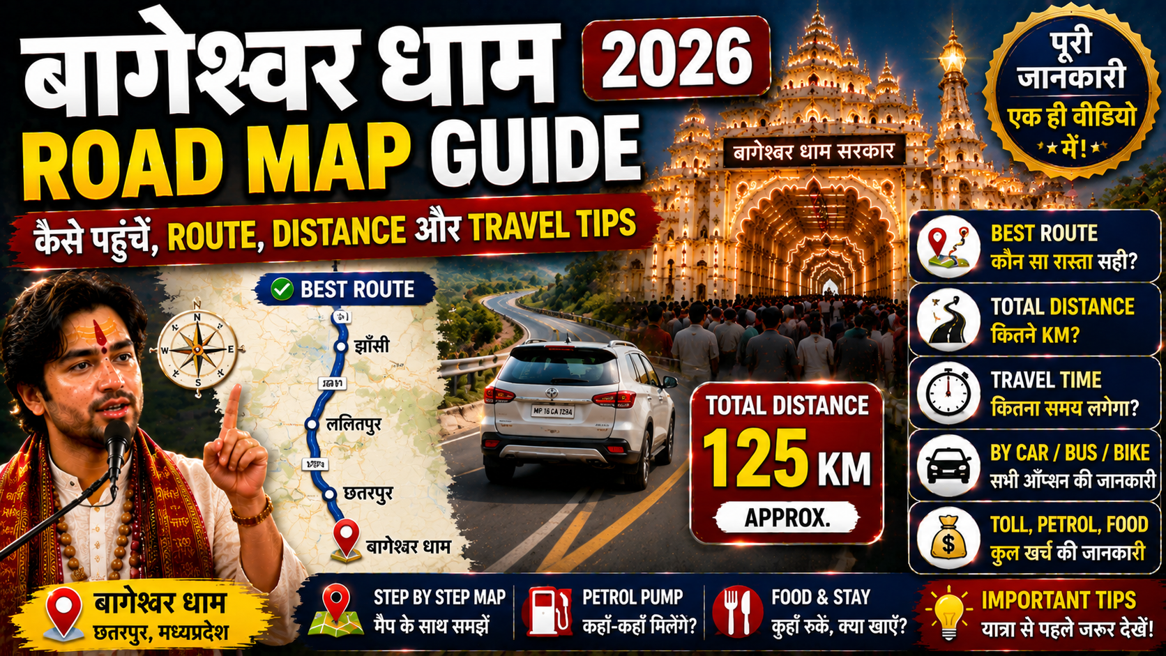 Bageshwar Dham Road Map Guide