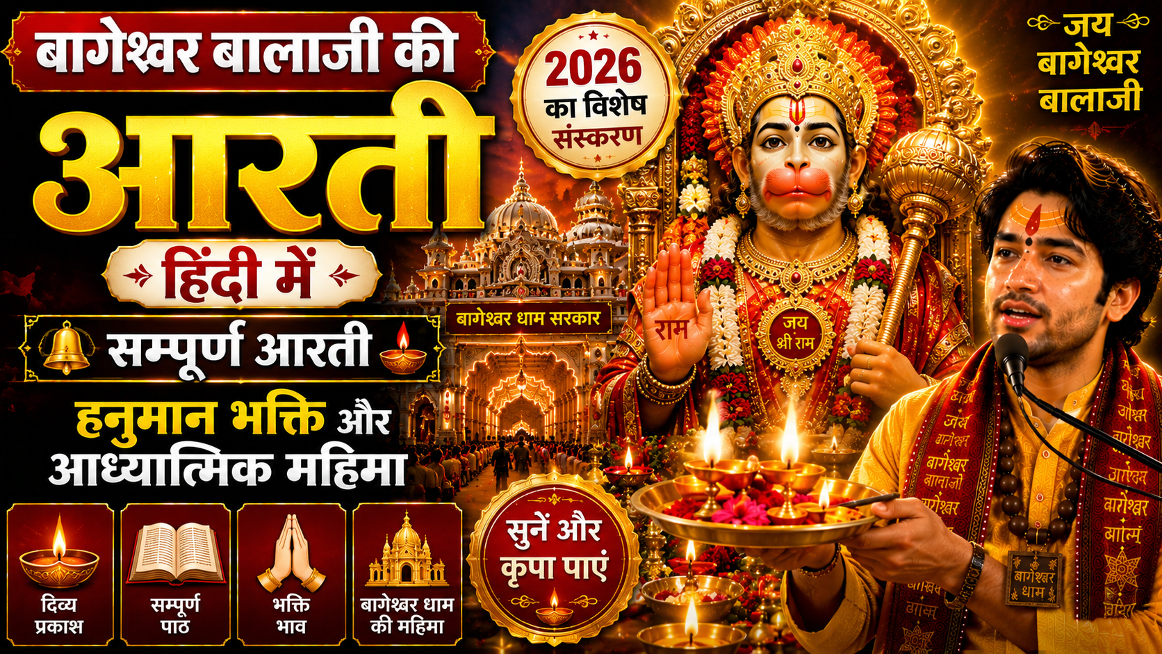 Bageshwar Balaji Ki Aarti Hindi Me
