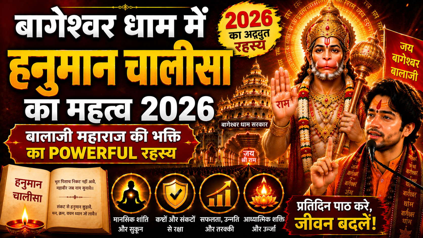 Bageshwar Dham Me Hanuman Chalisa Ka Mahatva