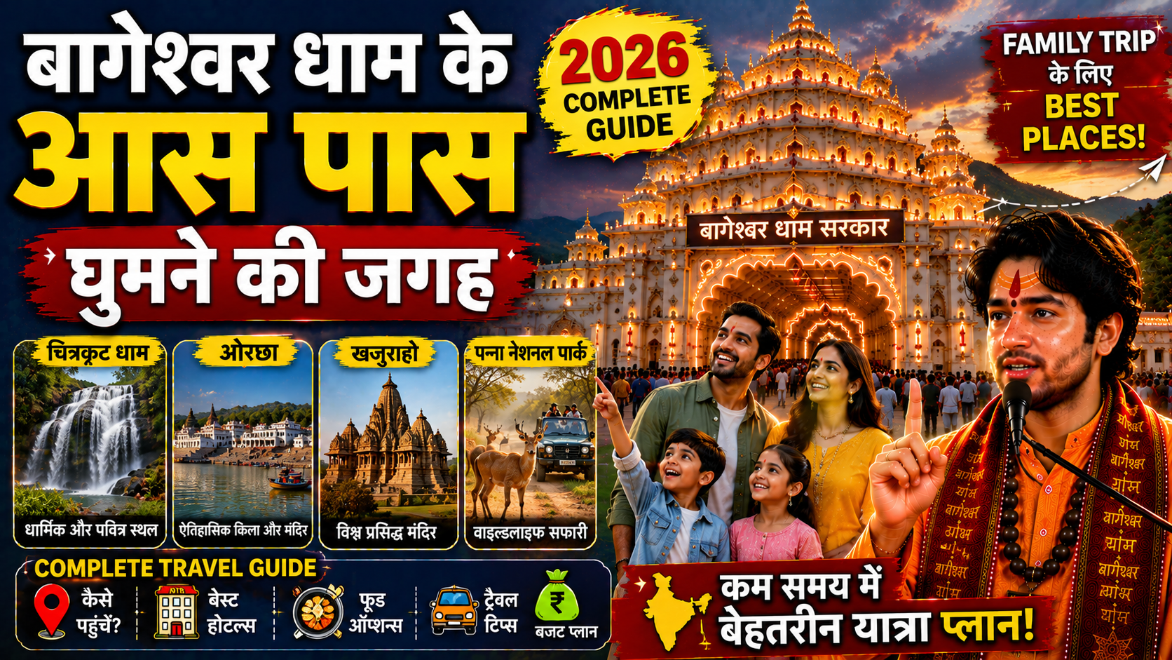 Bageshwar Dham Ke Aas Paas Ghumne Ki Jagah