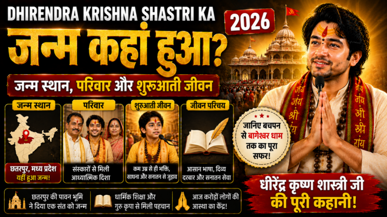 Dhirendra Krishna Shastri Ka Janm Kaha Hua