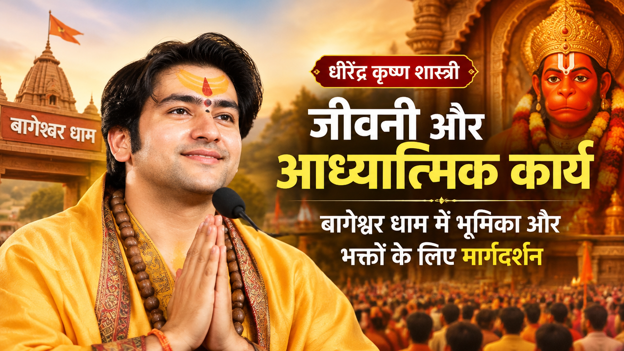 Dhirendra Krishna Shastri जीवनी और आध्यात्मिक कार्य featured poster
